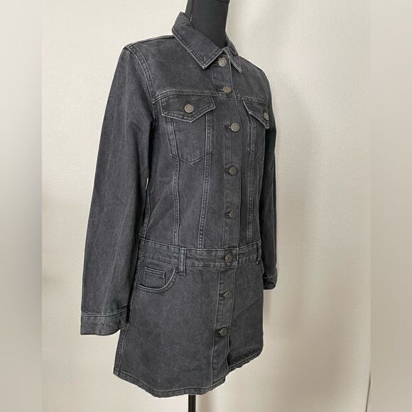 NWT Zara Long Sleeve Denim Dress - Picture 5 of 13